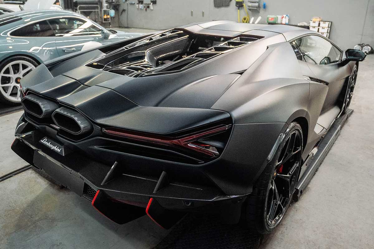 Lamborghini paint protection detail — crystal-clear finish